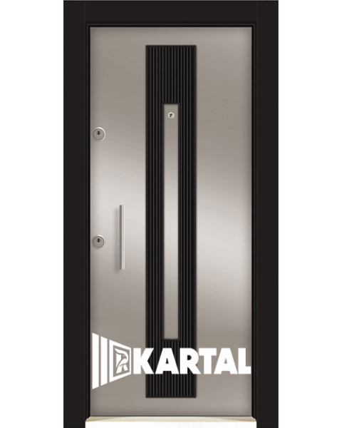 Блиндирана входна врата модел PVC-1139